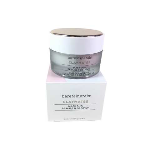 BareMinerals ClayMates Be Pure & Be Dewy Mask Duo 2.04 oz