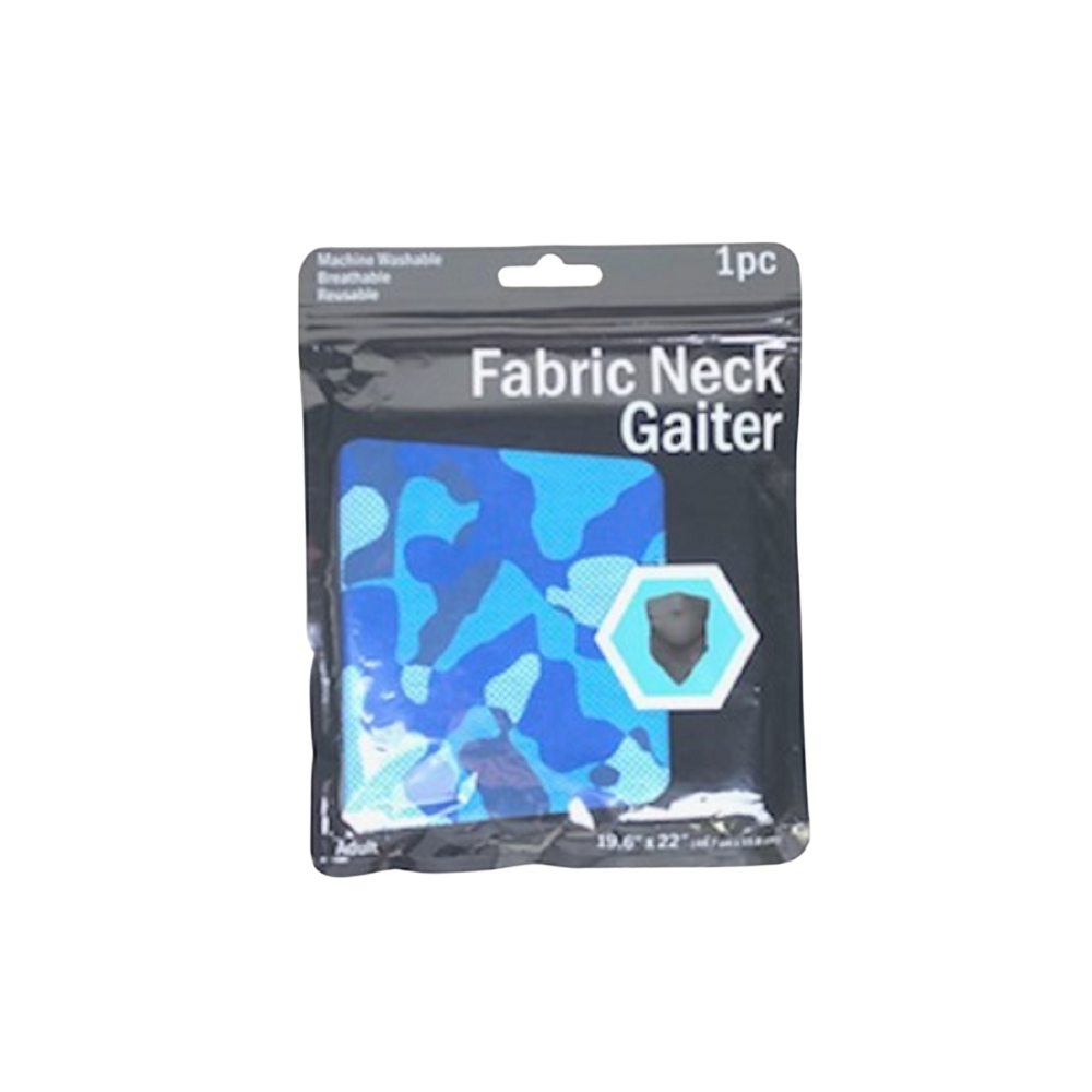 Camouflage Printed Neck Gaiter - Blue