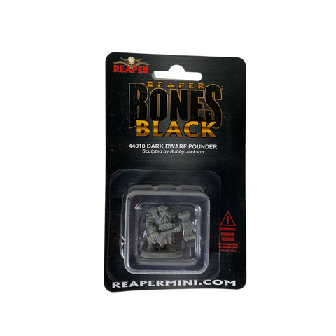Reaper Bones Black 44010 Dark Dwarf Pounder by Bobby Jackson