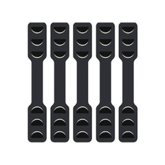 Adjustable Black Face Mask Holder – 5 Pcs Ear Saver Extender Strap Extension