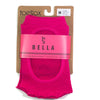 ToeSox Women's Bella Half Toe Grip Socks Fuchsia Size M