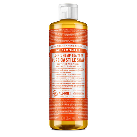 Dr. Bronners Tea Tree Castile Soap 16 Oz