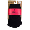 ToeSox Women's Grip Half Toe Bella Socks Black Size S
