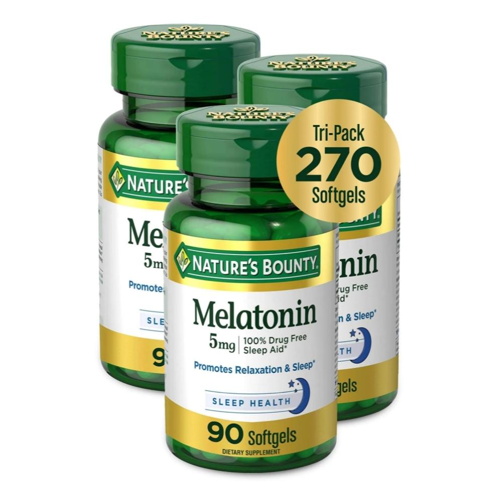 Natures Bounty Melatonin 5 Mg 90 Ct Pack of 3