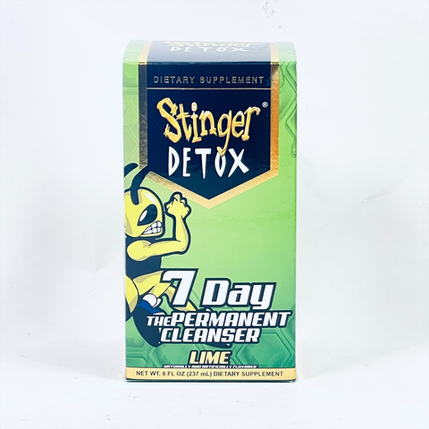 Stinger Detox 7-Day Permanent Drink  Lime Flavor  8 FL OZ