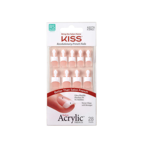 Kiss Salon Acrylic French Nails Kit Halo Pack of 2