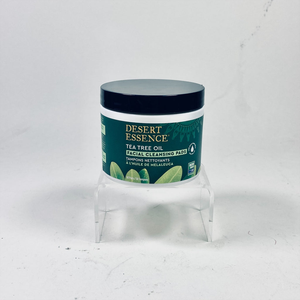 Desert Essence Cleansing Pads - Tea Tree Oil  50 Pads Pack of 3