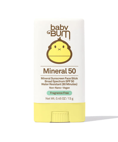 Sun Bum Baby Bum SPF 50 Mineral Sunscreen Face Stick 0.45 oz
