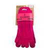 ToeSox Women's Bellarina Half Toe Grip Socks Fuchsia Size L