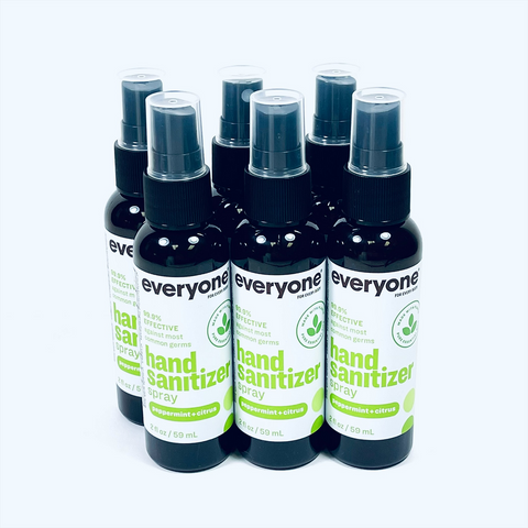 EO Everyone Hand Sanitizer Spray Peppermint & Citrus Lemon Pop 6 PC
