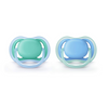 Philips Avent Ultra Air Pacifier 6-18m - blue/green - 2 pack