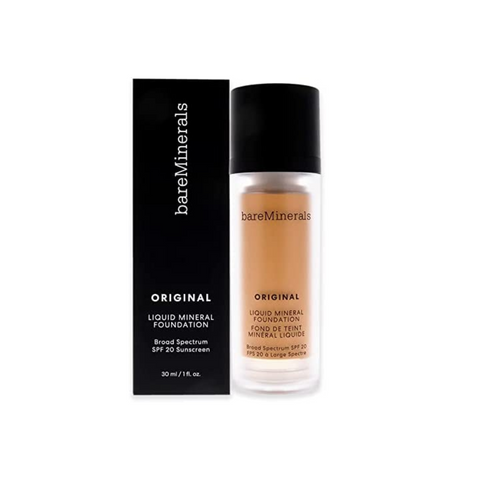 BareMinerals Original Liquid Mineral Foundation Broad Spectrum Spf 20 Golden Tan 20 30 ml
