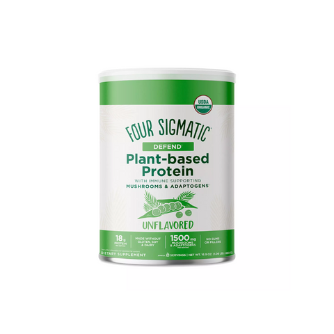 Four Sigmatic Plant-Based Protein Powder Unflavored Canister 16.7 ounce