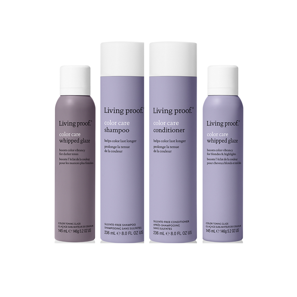Living Proof Color Care Kit -  Shampoo, Conditioner and Whipped glaze (2 colors)
