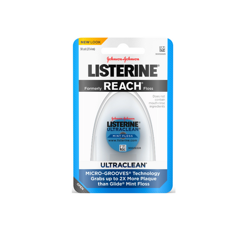 Listerine Ultraclean Dental Floss Mint-Flavored 30 Yards