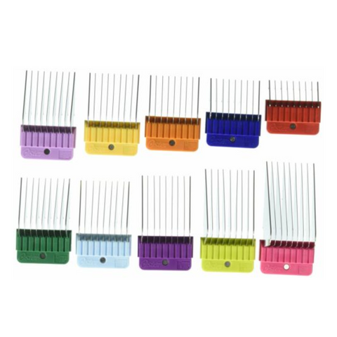 Oster 10-Piece Stainless Steel Pet Clipper Guide Comb Kit
