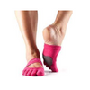 ToeSox Women's Bellarina Full Toe Grip Socks Fuchsia Size M