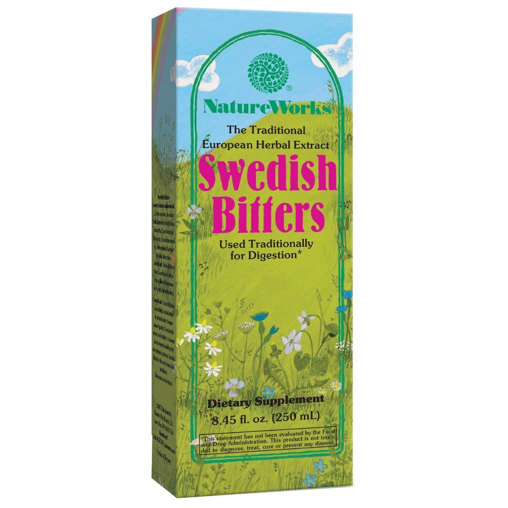 NatureWorks Swedish Bitters Liquid Extract 8.45 oz