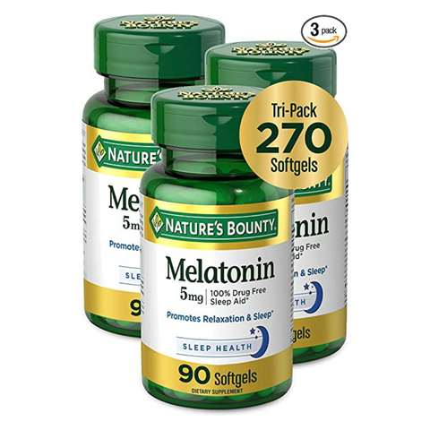 Natures Bounty Melatonin 5 Mg 90 Ct Pack of 3