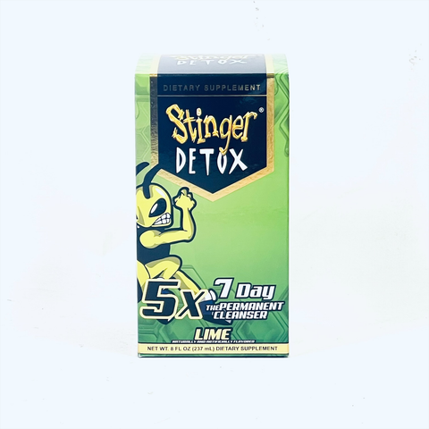 Stinger Detox 5X 7-Day Extra Strength Permanent Drink  Lime Flavor  8 FL OZ