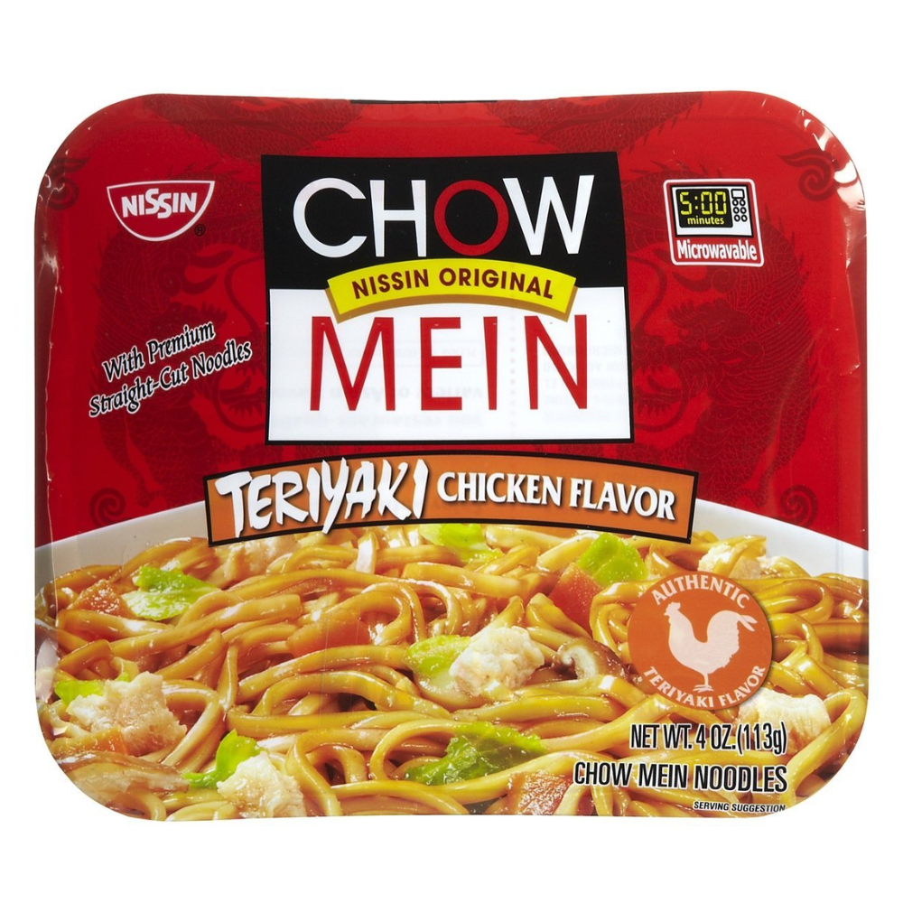 Nissin Chow Mein Teriyaki Chicken 4 Oz 8 Ct