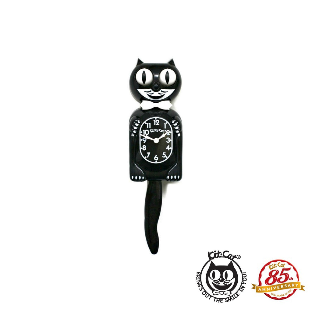 Kit Cat Black Kitty Cat Clock