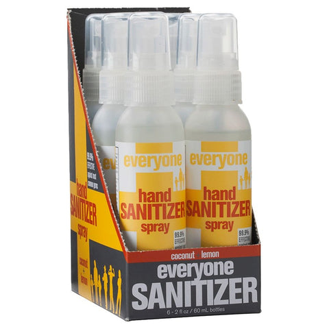 EO Everyone Hand Sanitizer Spray Coconut & Lemon Pop 6 PC